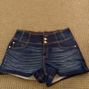 NWOT!!! Dark High Waist Denim Shorts